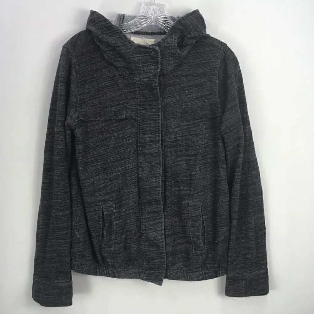 Anthropologie Staring At Stars Grey Button Up Thick Sweater Women’s Large